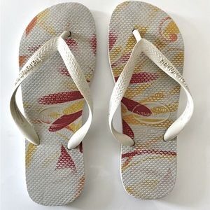Havaianas white US size 8